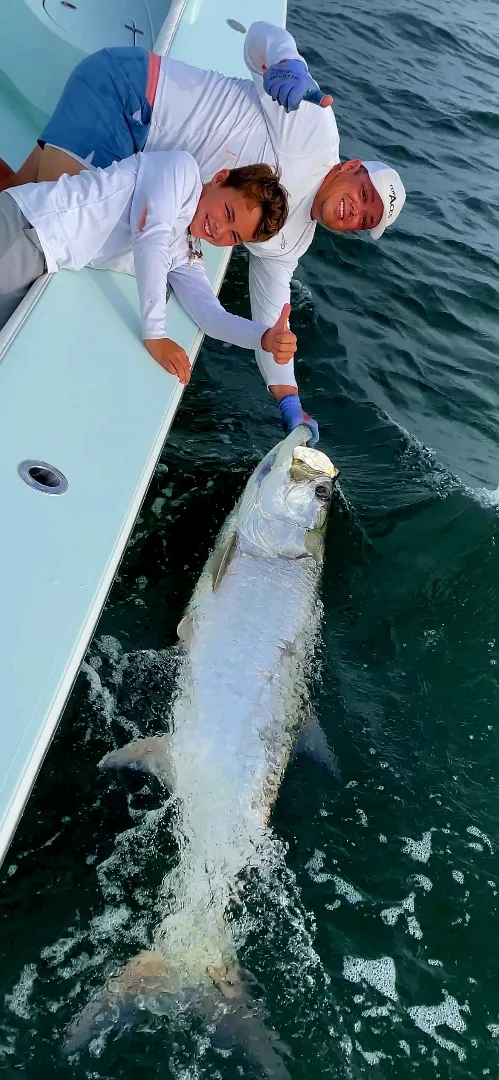 Braiden's first tarpon
