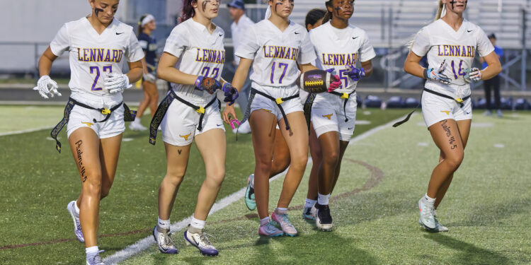 Lennard Longhorn Flag Football wins  state regional on the road over Alonso