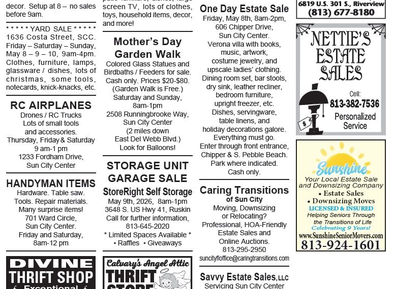 This weeks garage /yard sale