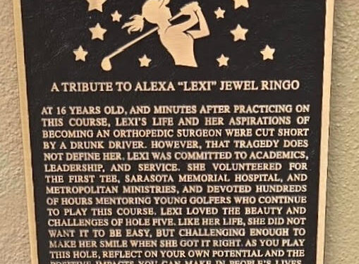 Posthumous Freedom Fairways plaque, scholarship program pay tribute to Waterset’s Lexi Ringo